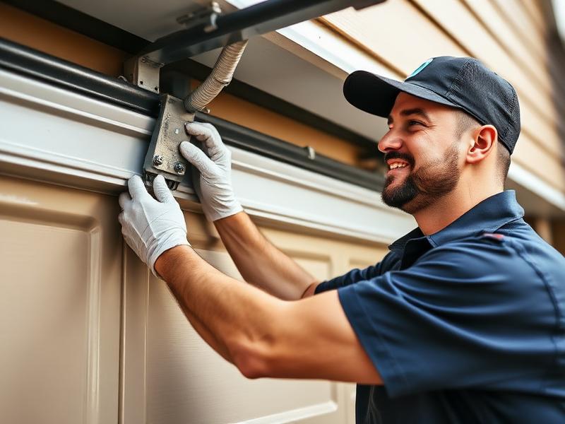 Certified Sterling Garage Doors technician performing professional service